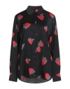 Msgm Woman Shirt Black Size 8 Viscose
