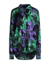 Msgm Woman Shirt Black Size 4 Viscose, Elastane