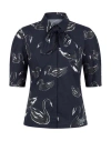 Msgm Woman Shirt Midnight Blue Size 4 Cotton In Blue