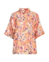 Msgm Woman Shirt Orange Size 6 Polyester