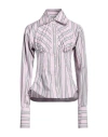 Msgm Woman Shirt Pink Size 4 Cotton In Pink
