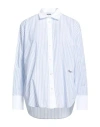 Msgm Woman Shirt White Size 2 Cotton In Multi