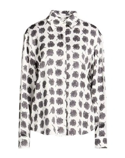 Msgm Woman Shirt White Size 8 Viscose