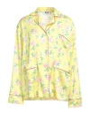 Msgm Woman Shirt Yellow Size 6 Polyester
