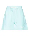 Msgm Womens Sky Blue Bermuda Shorts
