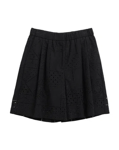 Msgm Woman Shorts & Bermuda Shorts Black Size 10 Cotton, Polyester