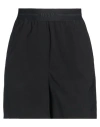 Msgm Woman Shorts & Bermuda Shorts Black Size 2 Virgin Wool, Elastane