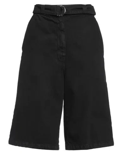 Msgm Woman Shorts & Bermuda Shorts Black Size 4 Cotton