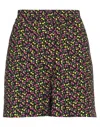 Msgm Woman Shorts & Bermuda Shorts Black Size 4 Cotton