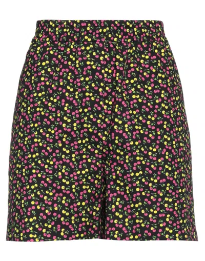 Msgm Woman Shorts & Bermuda Shorts Black Size 4 Cotton