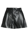 Msgm Woman Shorts & Bermuda Shorts Black Size 4 Polyester In Black