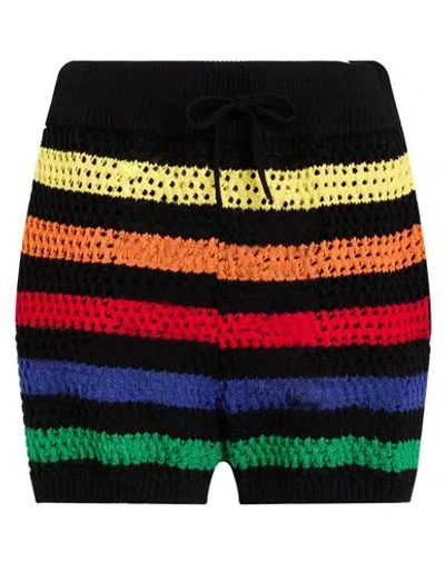 Msgm Woman Shorts & Bermuda Shorts Black Size M Cotton