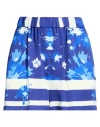Msgm Printed Shorts In Blue
