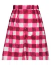 Msgm Check Shorts In Pink