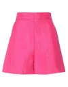 Msgm Woman Shorts & Bermuda Shorts Fuchsia Size 4 Viscose In Pink