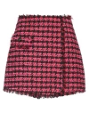 Msgm Woman Shorts & Bermuda Shorts Fuchsia Size 6 Cotton, Acrylic, Polyester, Wool, Viscose In Pink