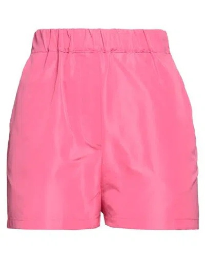 Msgm Woman Shorts & Bermuda Shorts Fuchsia Size 6 Polyester In Pink