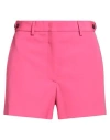 Msgm Woman Shorts & Bermuda Shorts Fuchsia Size 6 Polyester, Virgin Wool In Pink