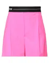 Msgm Woman Shorts & Bermuda Shorts Fuchsia Size 6 Virgin Wool, Elastane In Pink