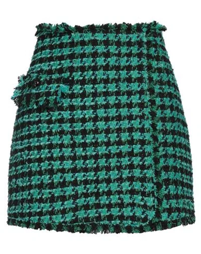 Msgm Green Frayed Skort In 36 Green