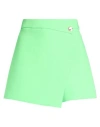 Msgm Green Solid Shorts