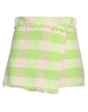Msgm Woman Shorts & Bermuda Shorts Lime Green Size 4 Cotton, Polyamide, Elastane In Green