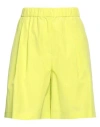 Msgm Shorts With Elastic In Green