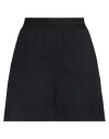 Msgm Woman Shorts & Bermuda Shorts Midnight Blue Size 6 Virgin Wool, Elastane In Blue