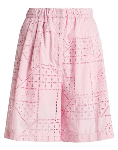 Msgm Woman Shorts & Bermuda Shorts Pink Size 4 Cotton, Polyester