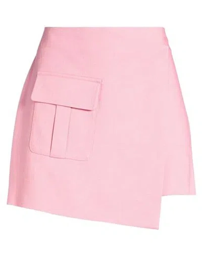 Msgm Woman Shorts & Bermuda Shorts Pink Size 4 Viscose, Polyester, Elastane