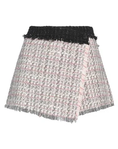 Msgm Woman Shorts & Bermuda Shorts Pink Size 2 Acrylic, Cotton, Polyester, Wool, Polyamide