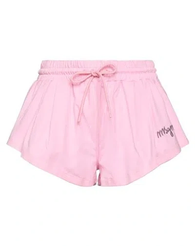 Msgm Woman Shorts & Bermuda Shorts Pink Size L Cotton