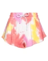 Msgm Tie-dye Sleeveless Drawstring Top In Pink