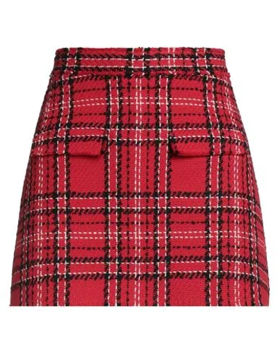 Msgm Woman Shorts & Bermuda Shorts Red Size 10 Cotton, Acrylic, Polyester
