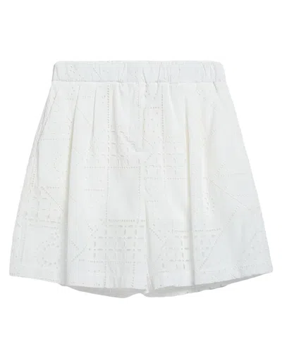 Msgm Woman Shorts & Bermuda Shorts White Size 6 Cotton, Polyester