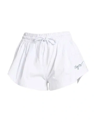 Msgm Woman Shorts & Bermuda Shorts White Size M Cotton