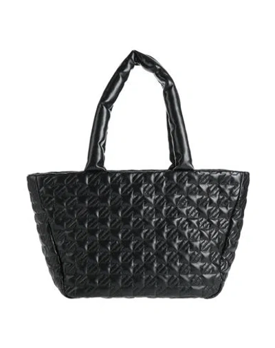 Msgm Woman Shoulder Bag Black Size - Polyurethane