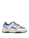 Msgm Woman Sneakers Blue Size 7 Leather