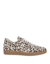 Msgm Leopard-print Calf-leather Sneakers In Brown