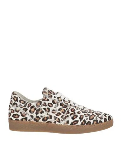 MSGM MSGM WOMAN SNEAKERS CREAM SIZE 8 LEATHER