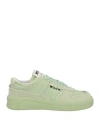 Msgm Woman Sneakers Light Green Size 8 Leather