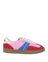 Msgm Woman Sneakers Mauve Size 8 Textile Fibers In Multi