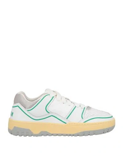 Msgm Woman Sneakers White Size 7 Leather