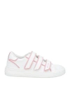 Msgm Woman Sneakers White Size 7 Leather In White