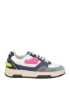 Msgm Woman Sneakers White Size 7 Leather In White