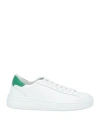 Msgm Woman Sneakers White Size 8 Leather In White
