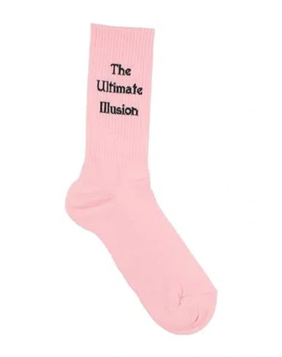Msgm Woman Socks & Hosiery Pink Size Onesize Cotton, Polyamide, Elastane