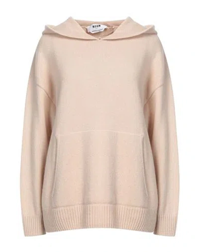 Msgm Woman Sweater Beige Size S Wool, Cashmere