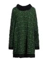 Msgm Woman Sweater Black Size 4 Synthetic Fibers, Polyamide, Merino Wool, Acrylic, Alpaca Wool In Black