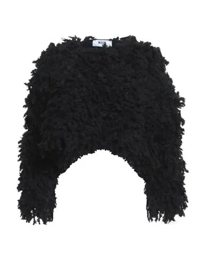 Msgm Woman Sweater Black Size Xs Acrylic, Wool, Mohair Wool, Polyamide